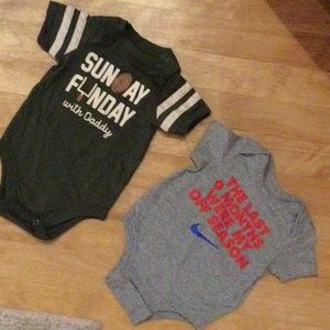 Cute onesies Nike/Garanimals size 0-3M